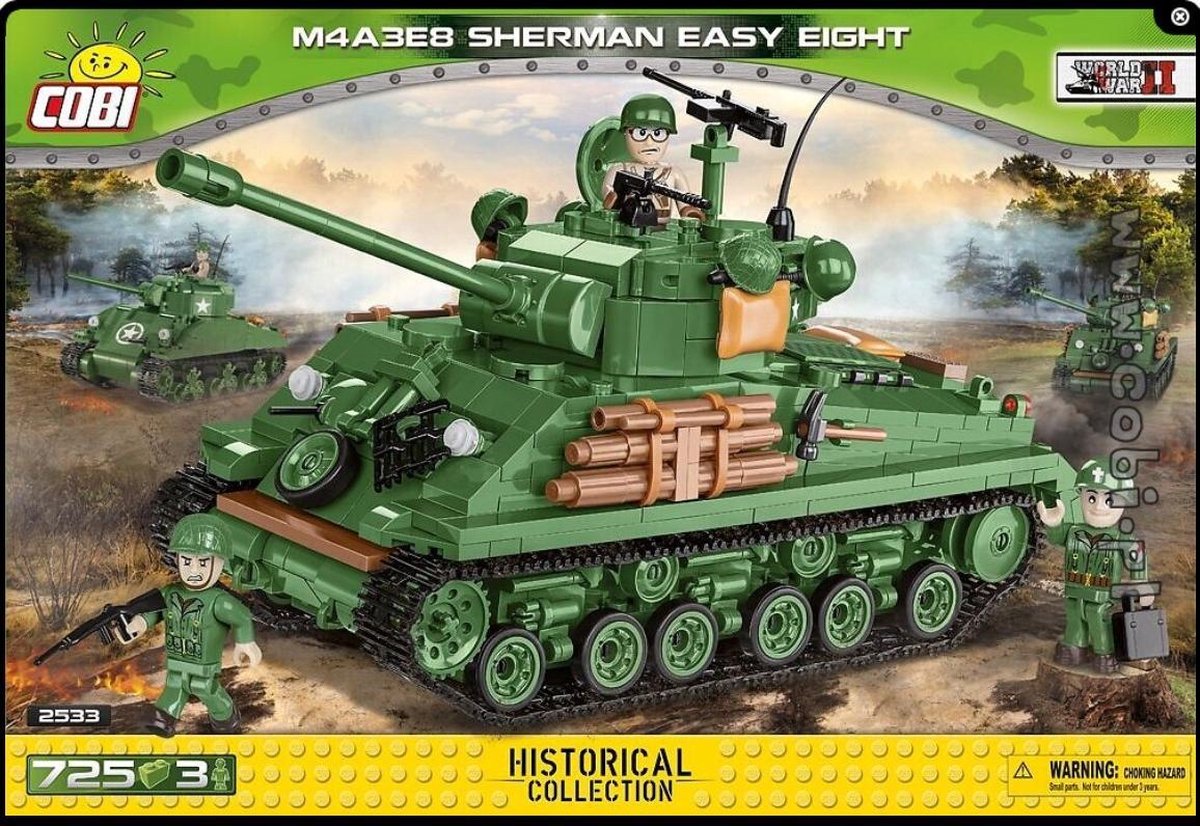 COBI | 2533 | M4A3E8 Sherman easy eight